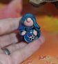 Little-Known-Gnome Master of Stealth with moon and star OOAK Sculpt - Image 5