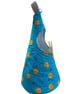 Quilted Handmade Peg Bag featuring bees-turquoise  - Image 3