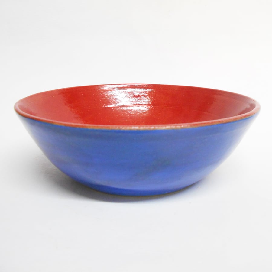 Bowl Petite Red and Blue Ceramic.