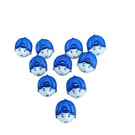 10 boy in blue cap buttons 21mm