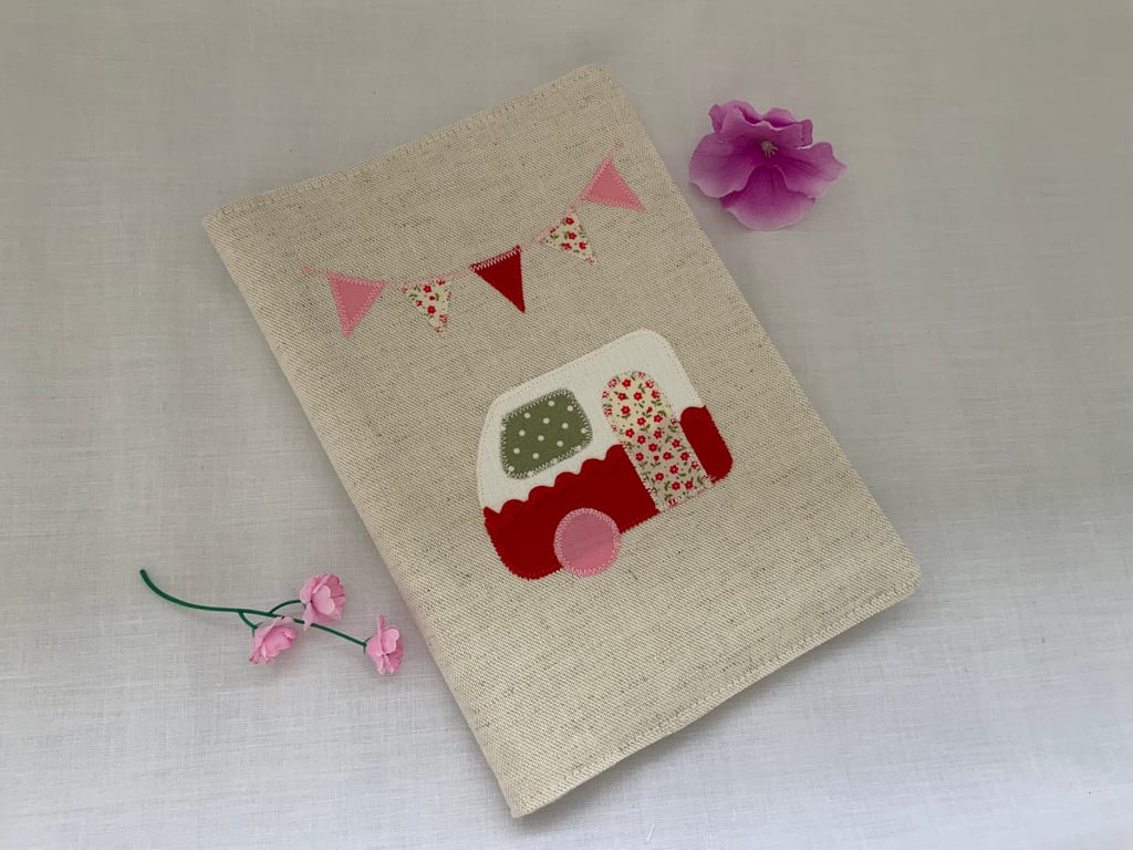 Perfectly Imperfect, Notebook Cover, Applique Book Cover, Book Cover, Caravan
