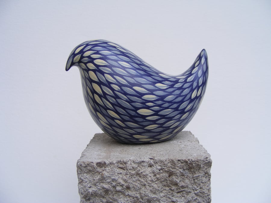 Ceramic painted bird (E)
