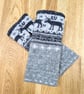 Nordic Grey Wrist Warmers Upcycled from Wool Mix Jumpers - Image 7