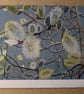 Willow flower card with blue background - Image 3