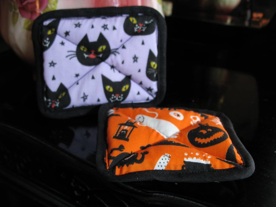 Set of two eco cellulose washing up sponges - Halloween 5 design