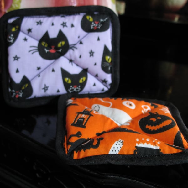 Set of two eco cellulose washing up sponges - Halloween 5 design