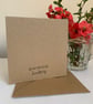 Easter greeting card with orange, yellow and cream flowers. Handmade. Wool felt. - Image 4