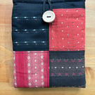 Patchwork Red and black Kindle case