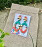 Oval Strike Dangle Earrings - Image 4