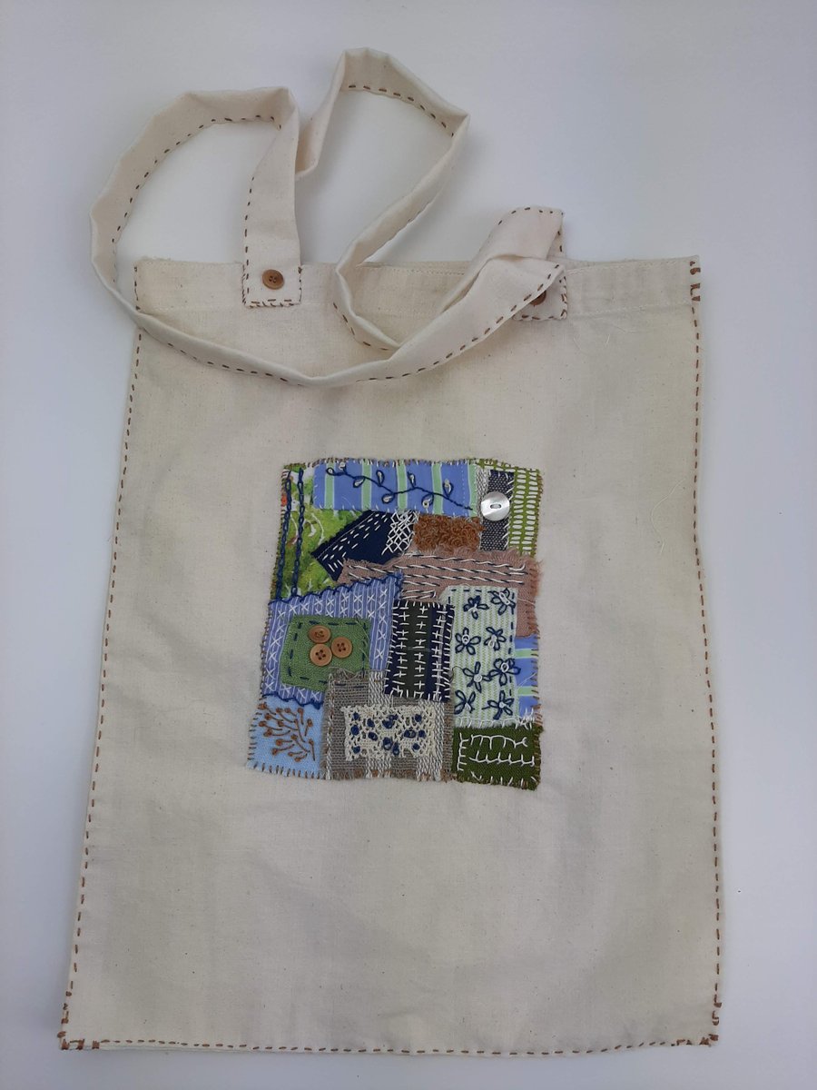 Patchwork Cotton Shopping Bag