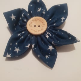 Fabric flower brooch