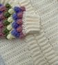 Cream Bobble Sleeve Cardigan - Handmade Crochet Baby & Children's Cardigan - Image 3