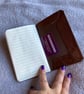 A6: Softcover - Brown coloured leatherbound Notebook - 60 lined pages - Image 4