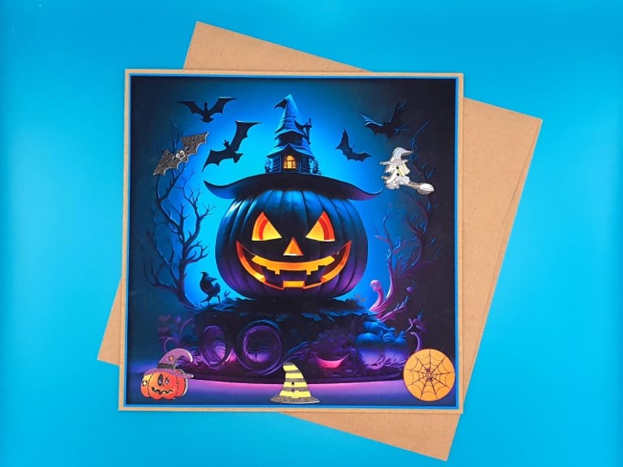 Halloween Card, Large, Handmade