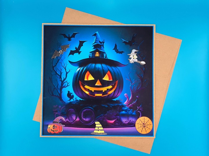 Halloween Card, Large, Handmade