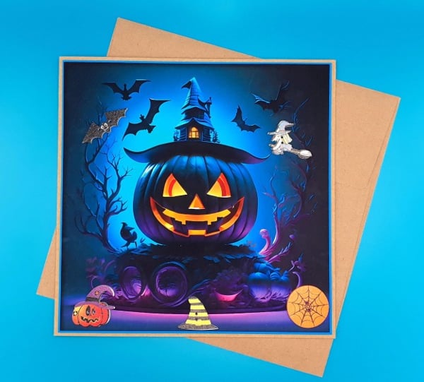 Halloween Card, Large, Handmade