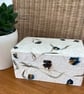 Mulberry Handmade Paper with Wild Flowers Decoupaged Box 