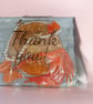 Handmade Orange & Gold Resin Hanging Ornament butterfly& Pear Tassel Decor - Image 5