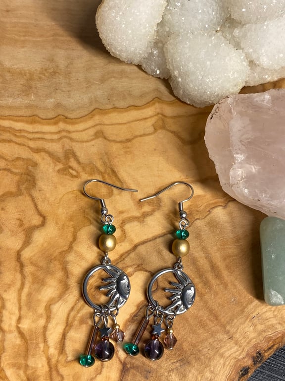 Louisa - 90’s style sun earrings 