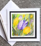 Blank Card. Birthday, Anniversary, Tulips. Keepsake Card. For All Occasions