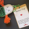 Pocket Hugs – Emotional Support,Gift, keyring, bag tag. Happy Pill 