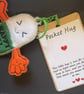 Pocket Hugs – Emotional Support,Gift, keyring, bag tag. Happy Pill 