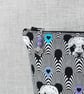 Large zipped pouch, project bag, cosmetic bag, pandas - Image 7