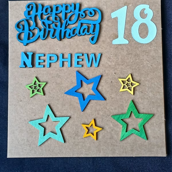 Nephew 18th birthday card 