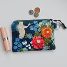 Coin purse mini make up in Japanese style fabric  