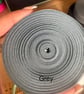 5 meters 1" (25mm) grey cotton bias binding  - Image 1