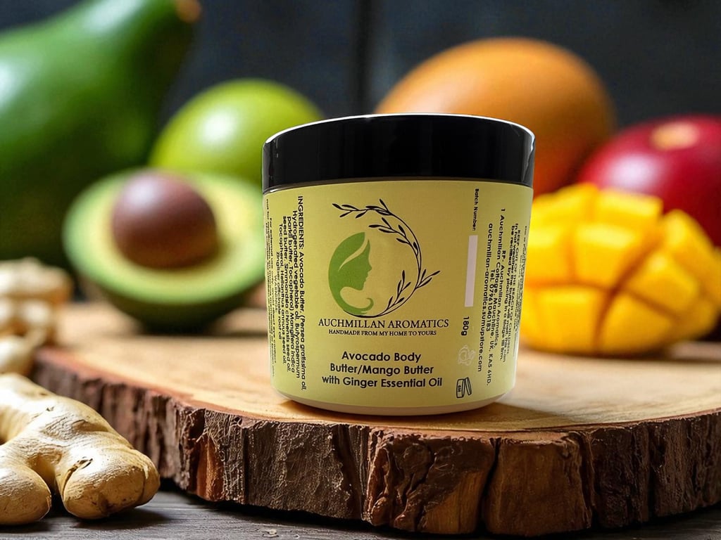 Avocado & Mango Body Butter with Ginger Essential Oil