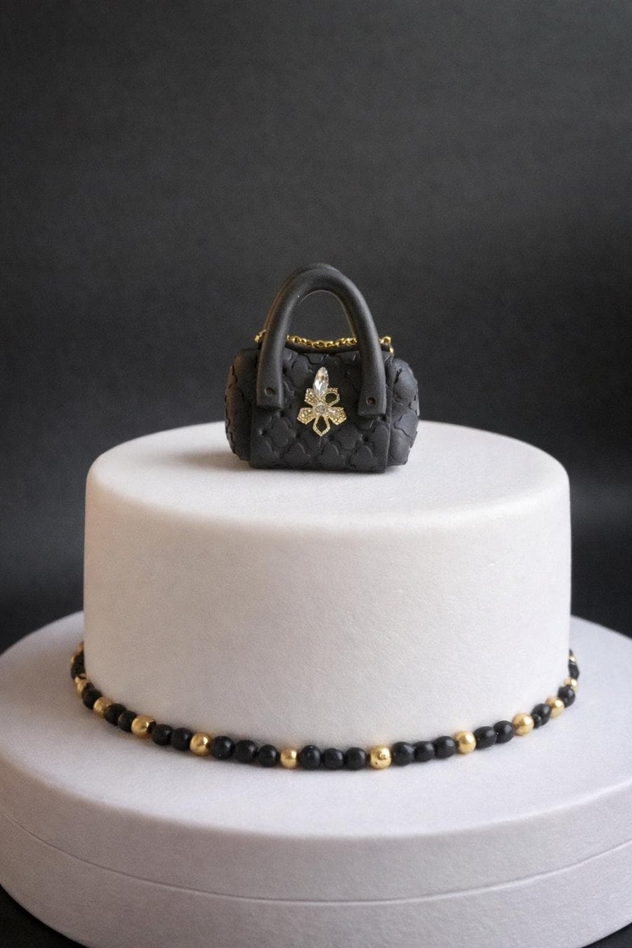 Miniature Polymer Clay Handbag, 1:12 Dollhouse Accessory, Fashion Cake Topper