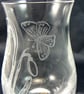 small bud vase ( snowdrop and butterfly) ,lead crystal - Image 7