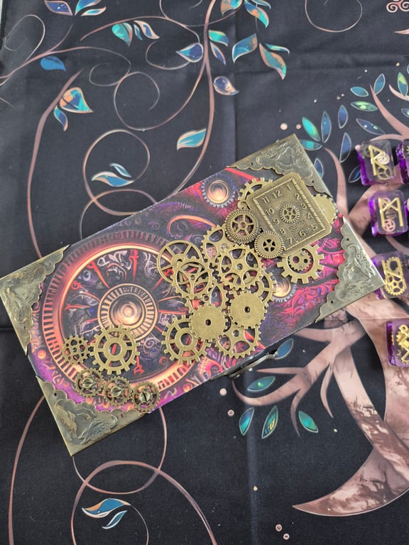 Elder Futhark Rune Set In Decorative Box 