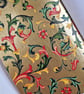 Florentine Red Leather Hand Bound Notebook, Journal or Sketchbook, A6 - Image 5