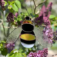 Stained Glass Bee - glass bumblebee, garden lover gift