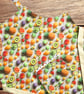 Handmade Children's Apron, Small Apron, Coloured Fruit Design 3-5 yrs-CAPR16