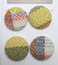 Sold - Set of 4 Unique Covered Buttons - Image 3