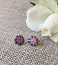 Union Jack button earrings, choice of size, patriotic jewellery - Image 3