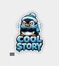 Funny Cheeky Novelty Sticker For Adults - Penguin