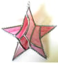 Patchwork Star Suncatcher Stained Glass Pink - Image 8