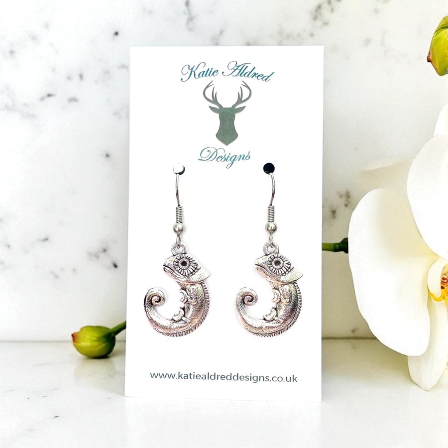 Charm Earrings - Chameleon