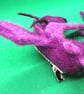 hair accessories dragon Clip rainbow purple   Needle Felted Baby Dragon    - Image 4