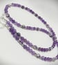 Amethyst and Rain Flower Agate Necklace - Image 5