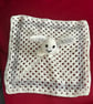 Handmade Crochet Bunny Snuggle Blanket, Baby Comforter, Bunny Lovey - Image 1