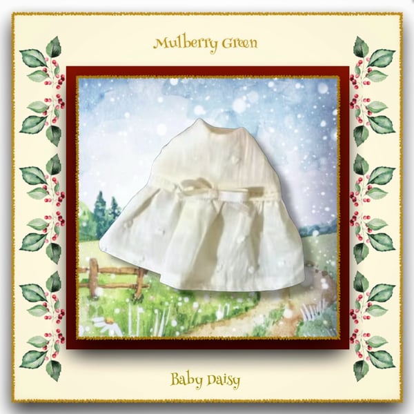 Swiss Dot Muslin Dress for Baby Daisy 