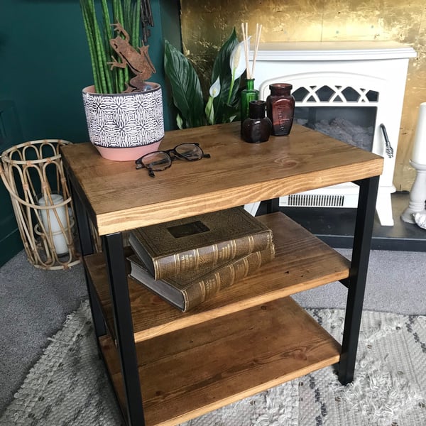 Small Industrial Storage Unit bedside table
