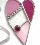 Stained Glass Patchwork Heart - Rose Pink - Image 2