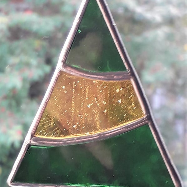 STAINED GLASS CHRISTMAS TREE