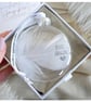 Our Angel Memorial Round Feather Bauble, Round Glass Christmas Ornament, Remembr - Image 1